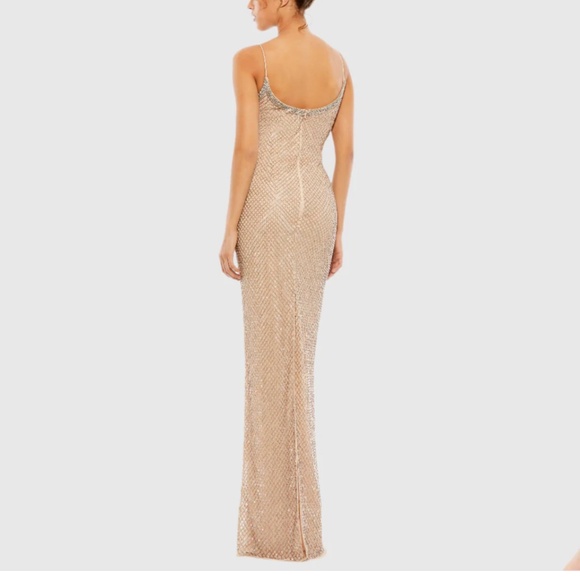 Mac Duggal Beaded Maxi Evening Gown - Picture 3 of 11